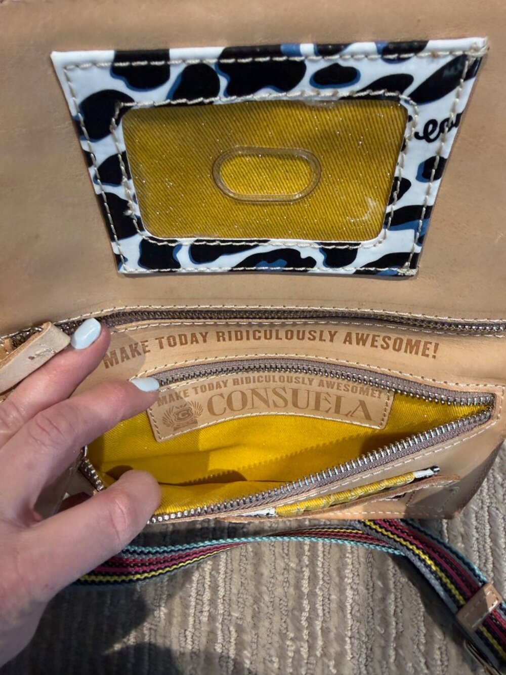Consuela Diego leather uptown crossbody purse - Picture 5 of 8